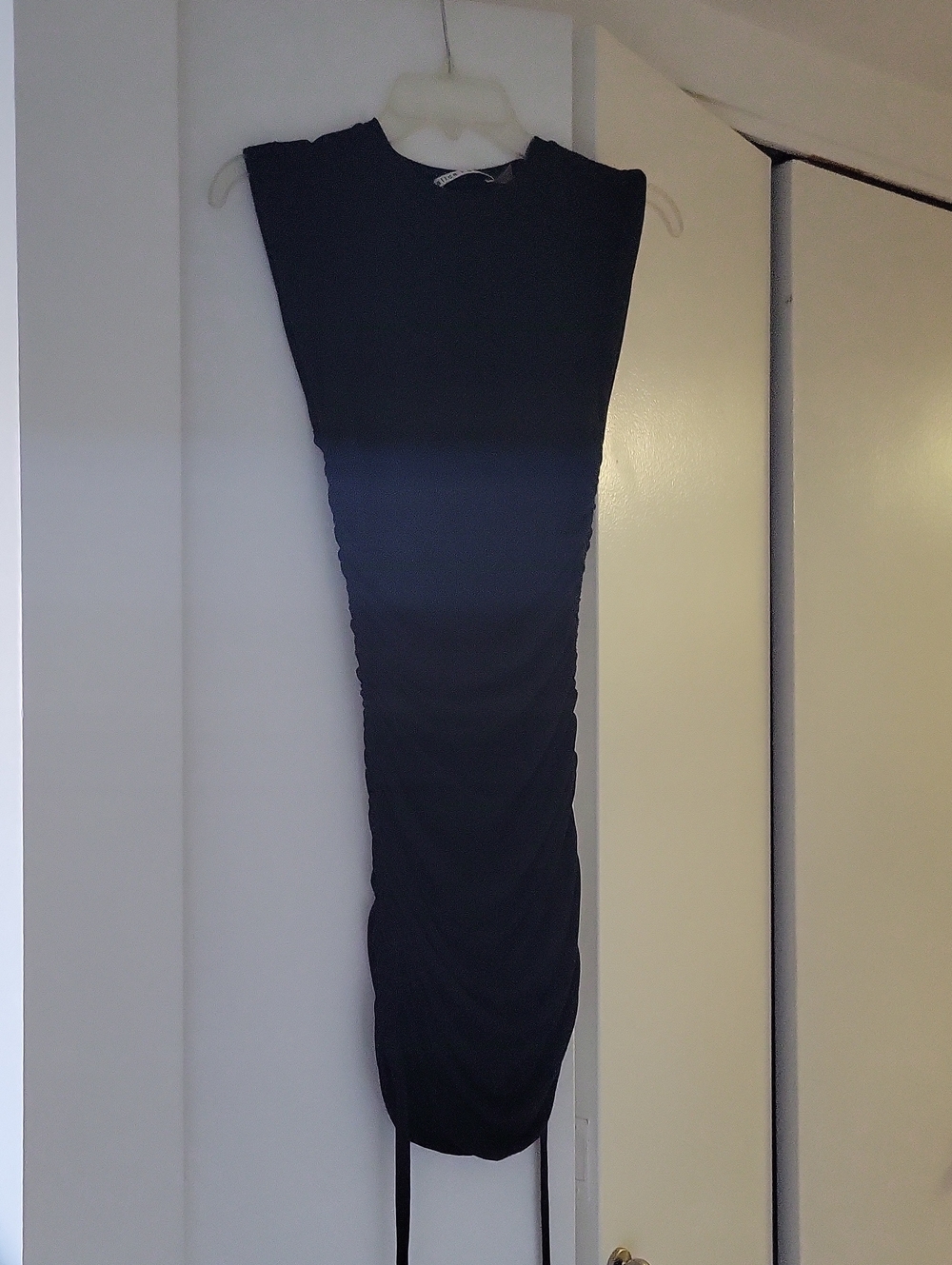 Alice + Olivia Ribbed Black Dress
